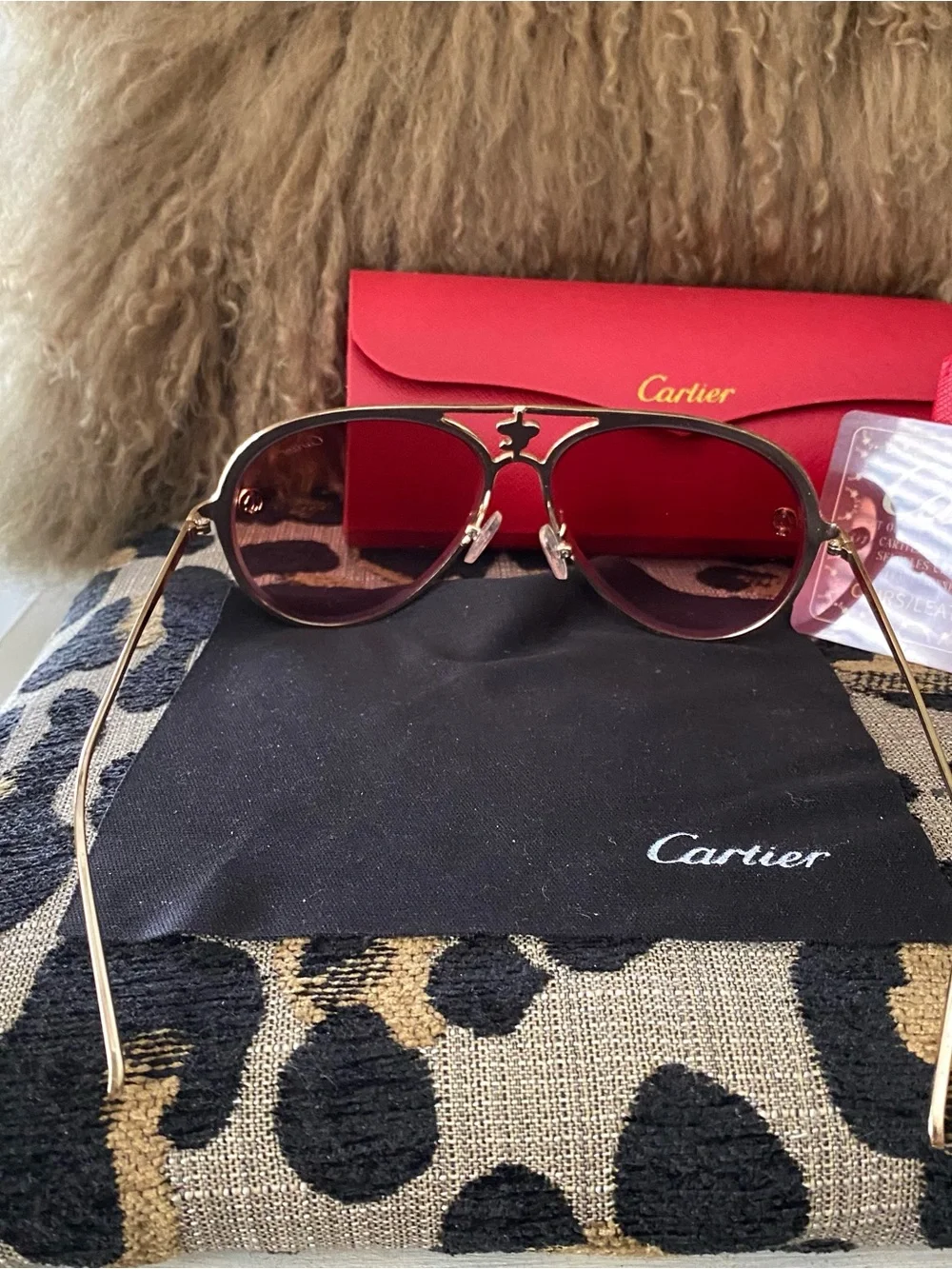 Pink with gold frame Aviator Sunglasses